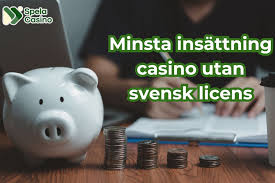 Casino utan svensk licens - Minsta insättning och allt du behöver veta